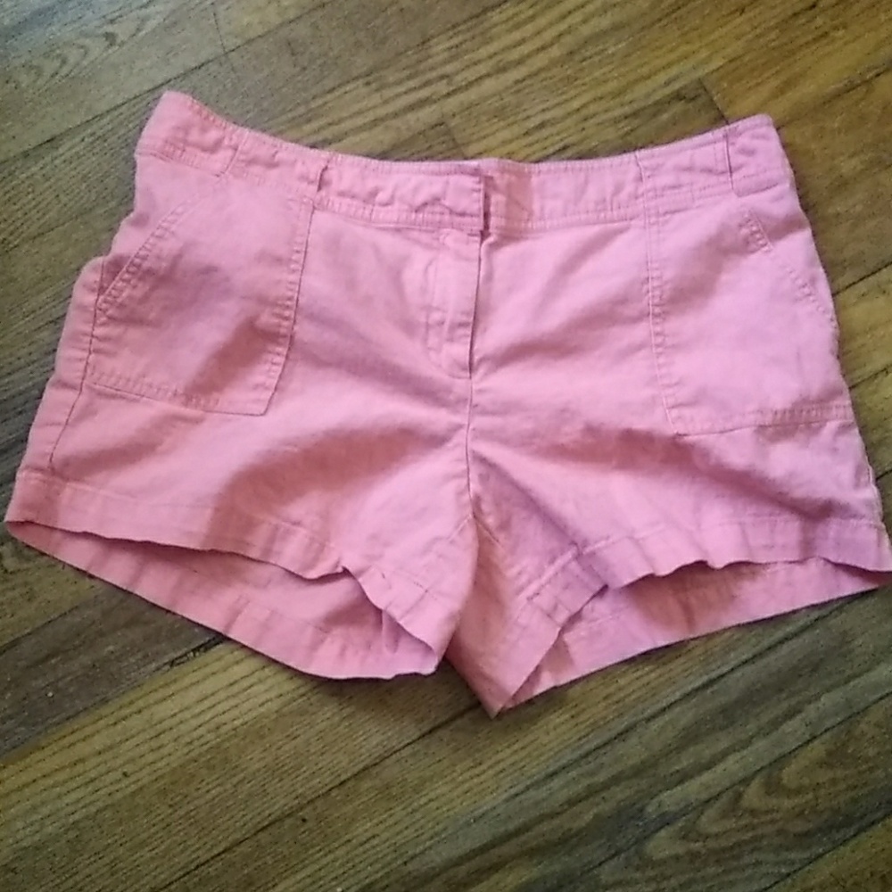 New York and Company Linen Shorts Orange